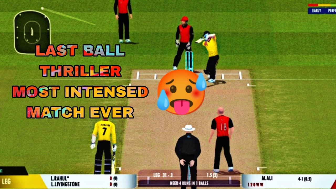 LAST BALL THRILLER IN REAL CRICKET 22 #realcricket22 - YouTube