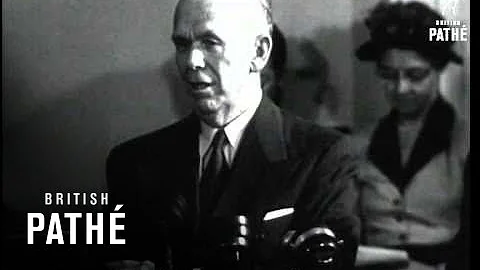 General George Marshall Speaks Before The House Fo...