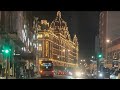 London Night Drive 🇬🇧 4k Knightsbridge & Kings Road Chelsea