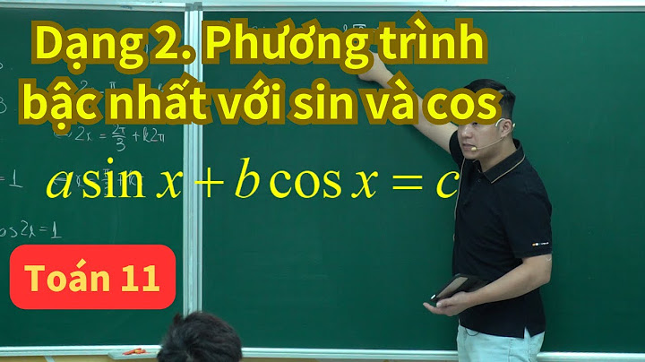 Bài tập về phương trình lượng giác sin