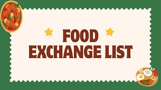 Food Exchange List
