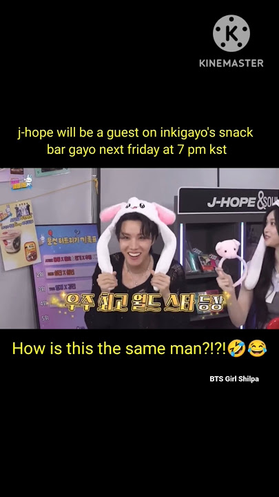 j-hope will be a guest on inkigayo's snack bar gayo next friday at 7 pm kst #jhope #shorts