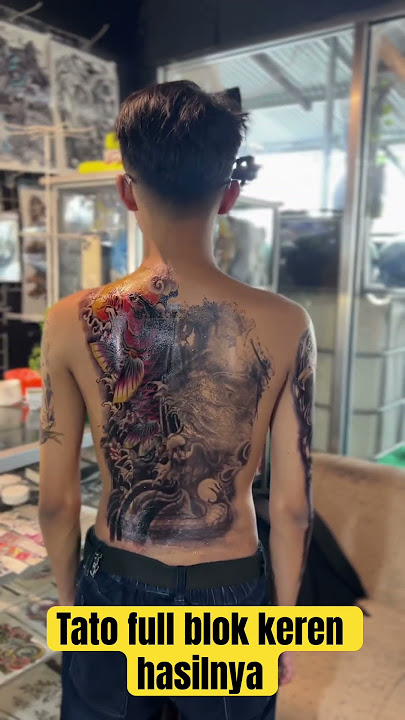 Tato full blok punggung #shortsvideo #tatotemporer #tatotemporermurah #shortvideo