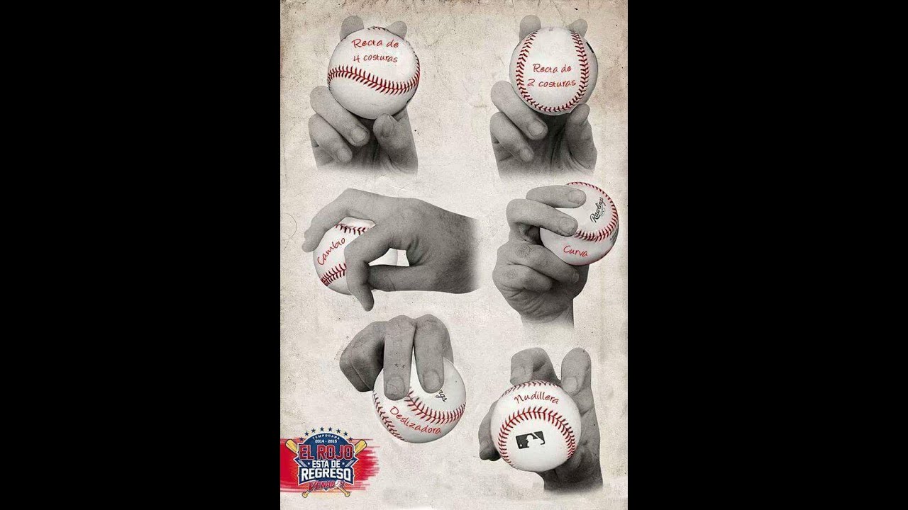 Explicación de los agarres de la pelota en el beisbol - YouTube