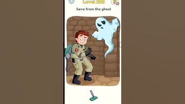 DOP 3 : Level 223 Save from the ghost👻😫 #shorts #solutions #walkthrough #funny #deleteonepart #dop3