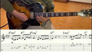 'Donna Lee' full transcription for Guitar of the original 1947 Charlie Parker's recording