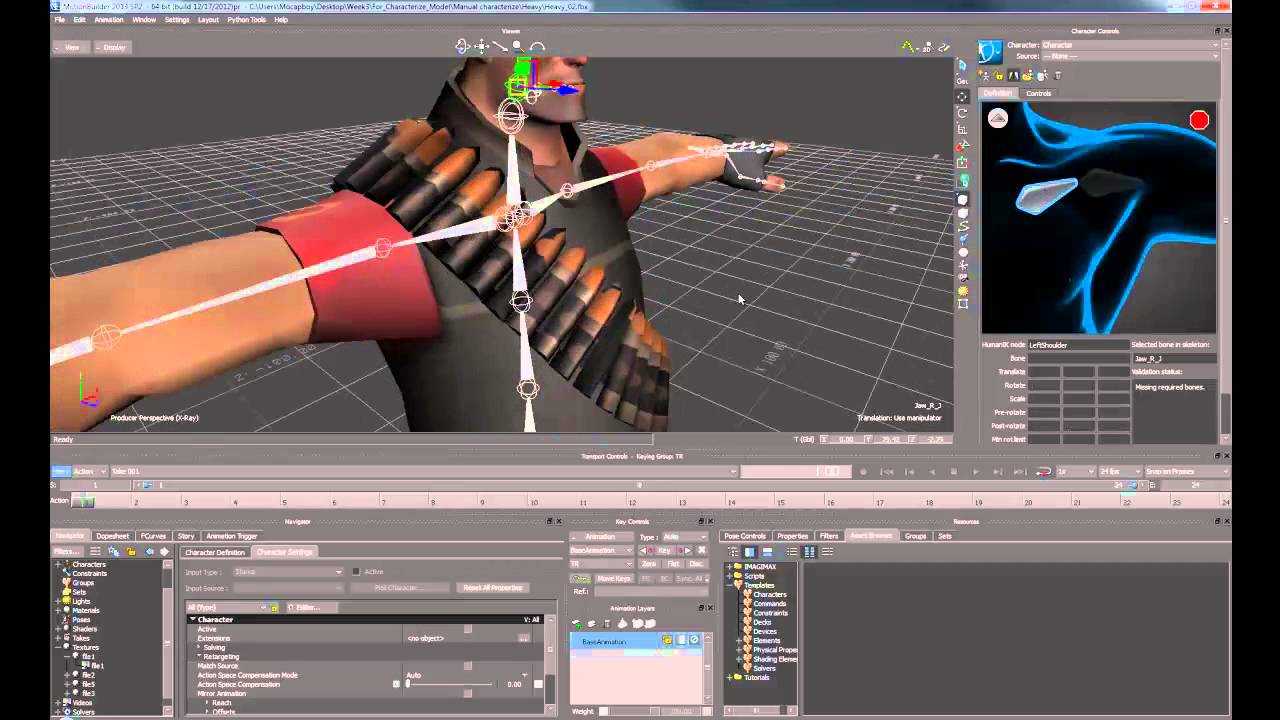 Motionbuilder Characterize the character model YouTube