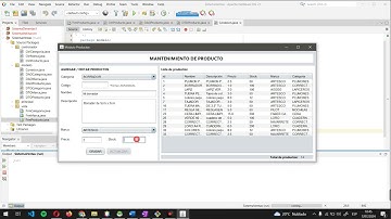 CRUD JAVA con PreparedStatement PATRON MVC (Productos)