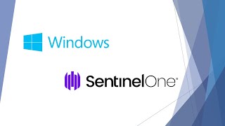 Installation Agent SentinelOne pour Windows