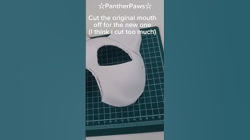 Make a wolf mask with me! (part 1) #Short #Trend #Viral #Fyp #Therian #Furry #Wolf #Cat #Dog #Snout