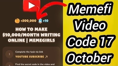 Hoe To Make $ 10000 / Month writing online|Memegirls Code | Memefi Today code