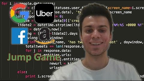 GOOGLE INTERVIEW QUESTION -- JUMP GAME
