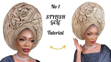 CLASSIC UNCONVENTIONAL STYLE-STEP BY STEP-TUTORIAL #ennygelecraft #howtotiegele #howto #geletutorial