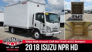 Isuzu Box Truck | 2018 Isuzu NPR HD 16ft Great Dane Body w/ ICC Bumper