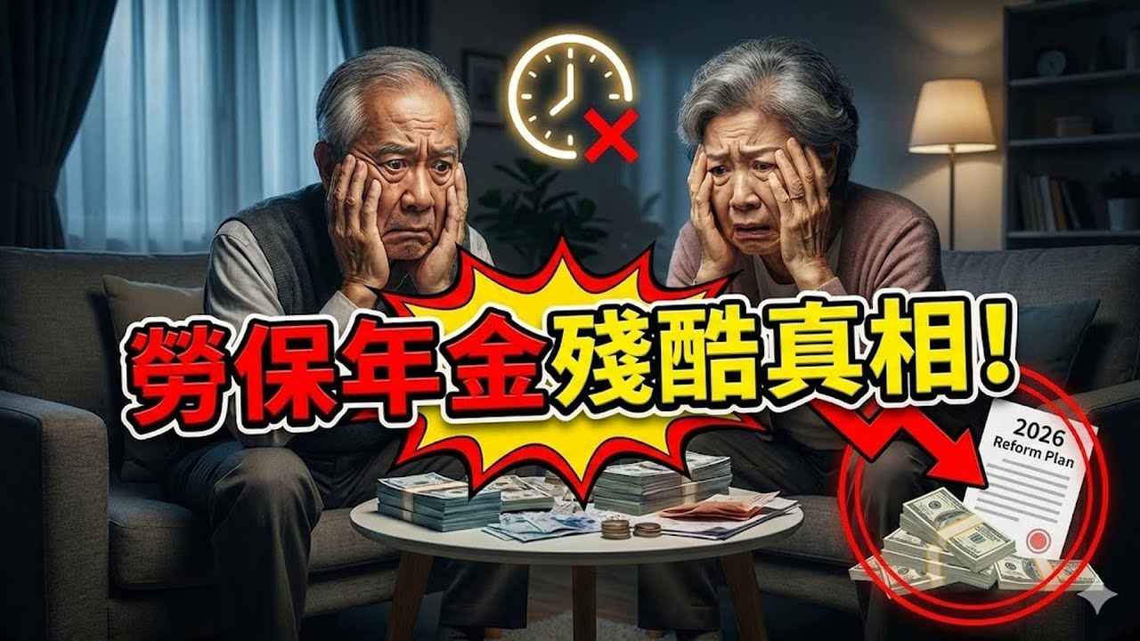 2026 勞保年金改革「最終方案」殘酷真相，這 4 類人註定「繳多領少」，晚年恐淪為下流老人！#勞保 #勞保年金 #年金改革 #2026勞保改革 #退休金 #下流老人