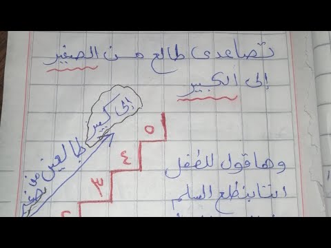 أسهل طريقة لشرح الترتيب التصاعدي للأطفال تصاعدي طالع من الصغير للكبير
