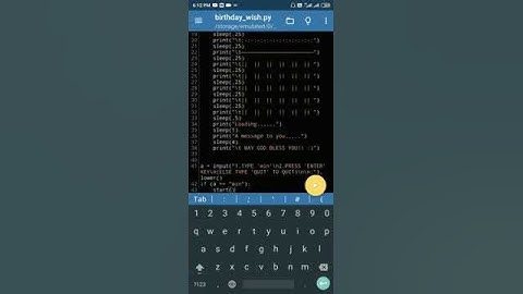 Birthday wishes program in python | #shorts