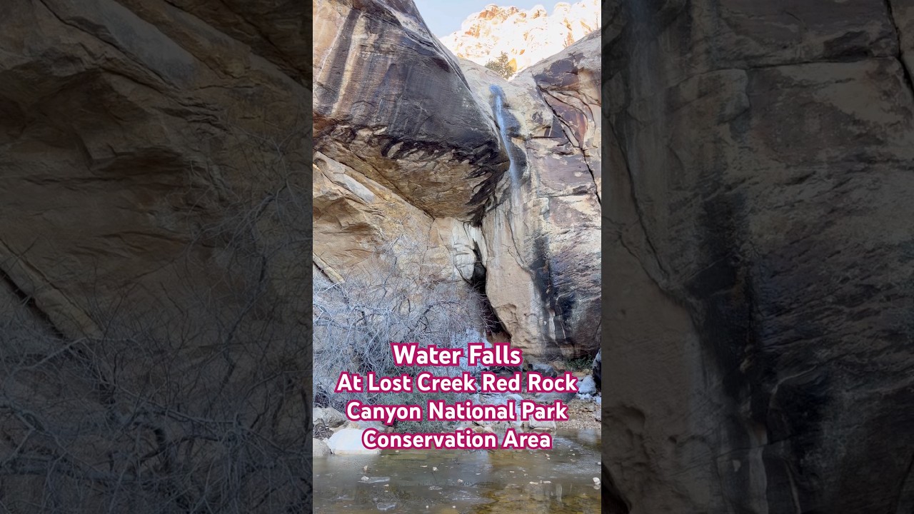 Water Falls At Lost Creek Trail Red Rock Canyon National Conservation Area