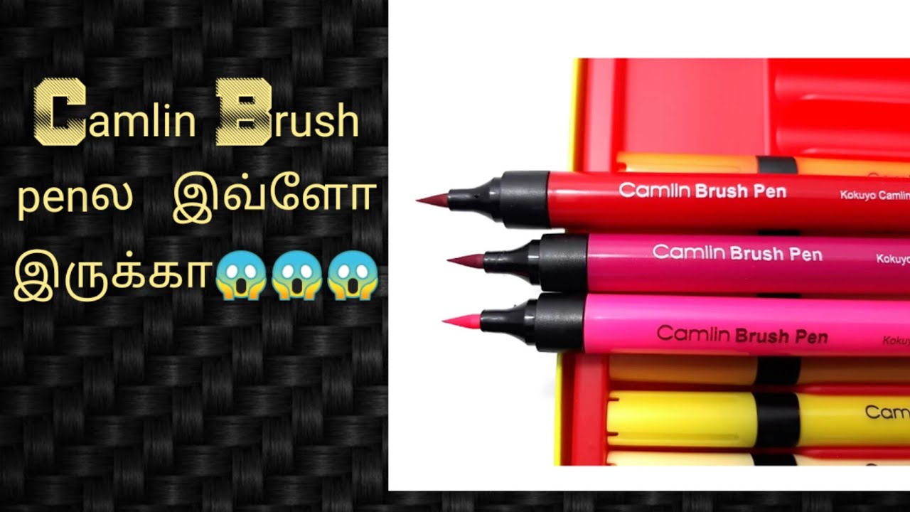 Camlin Brush Pen Review/Review of brush Pen /first time using brush pen