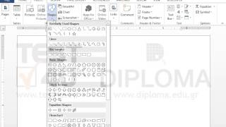 Insert a rectangle in the document.