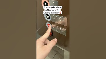 Pressing the alarm button on a Tri-County elevator 🚨 #elevator #tricounty #loud