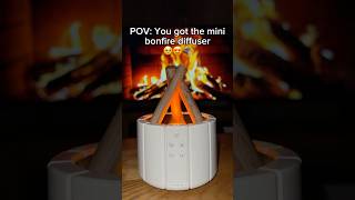 POV: You got the mini bonfire diffuser🥹😍🪵 #humidifier #diffuser #bonfirediffuser #campfire #cozy
