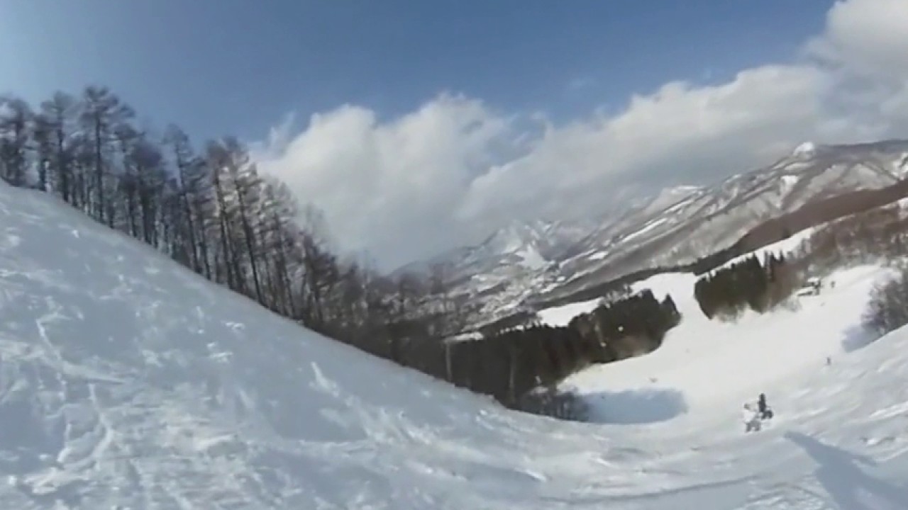蔵王スキー場 横倉の壁 Theta S ３６０度動画 Youtube