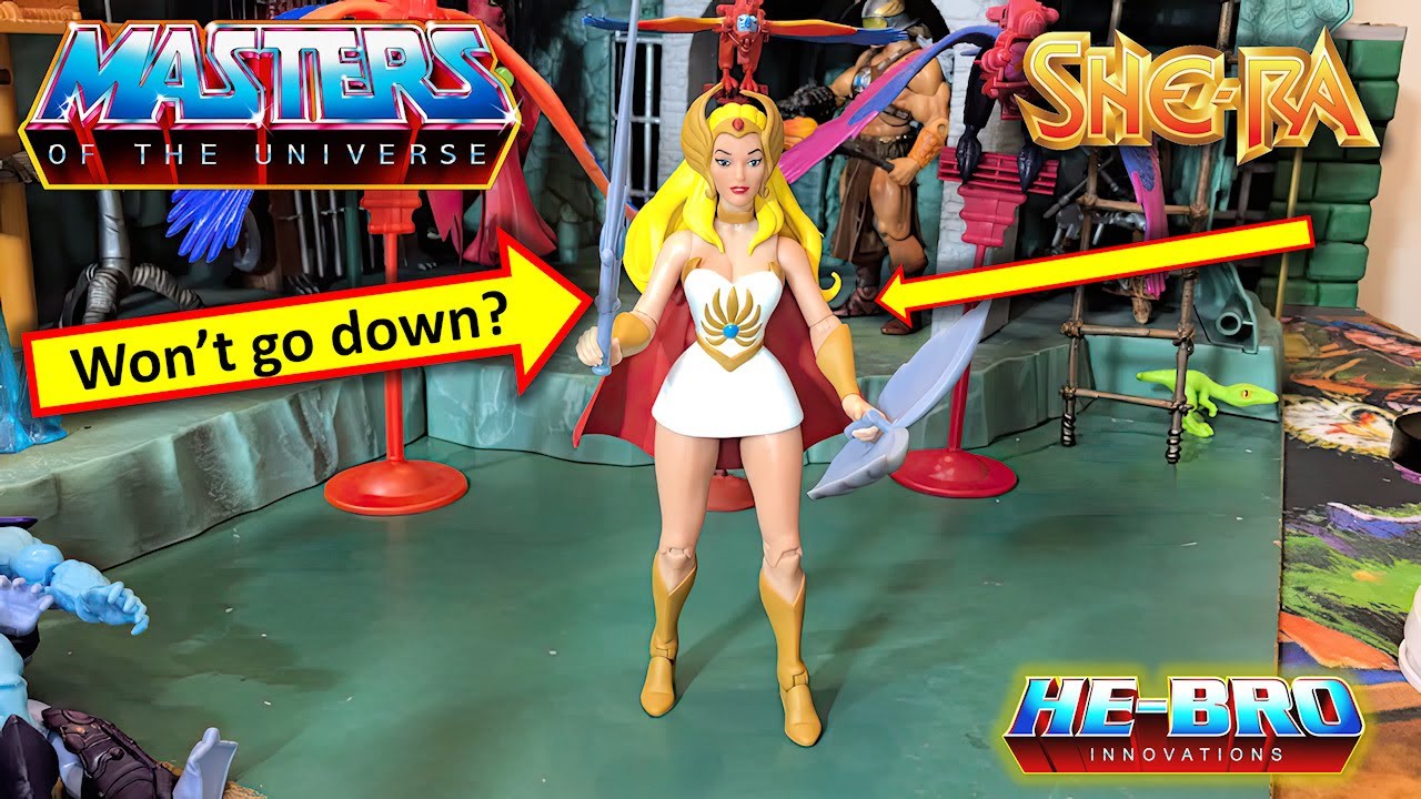 He-bro help me: Super 7 Filmation She-Ra’s arms not going down