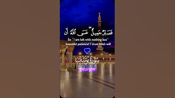 فصبر جميل عسى الله ان ياتيني بهم جميعا #قران #تلاوة #قرآن #كرومات #quran #allah