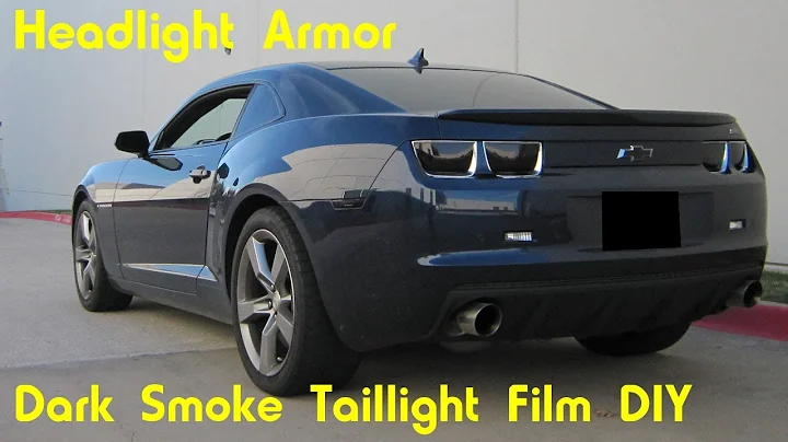 Dark Stealth Smoke Taillight Tint Film Installation DIY Tutorial - Chevrolet Camaro - HeadlightArmor