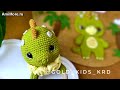 Амигуруми: схема Погремушка динозаврик | Игрушки вязаные крючком - Free crochet patterns.