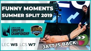 Funny Moments - LCS week 7 & LEC week 5 - Summer Split 2019