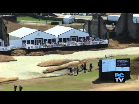 Go inside the exclusive corporate hospitality tents at Chambers Bay