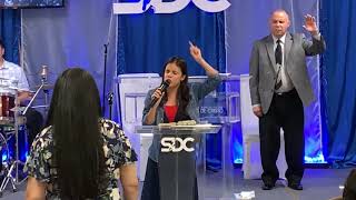 Evang.Hector Pagan y Marnellys Ocasio en la Iglesia del Evang.Robert Laboy Jr