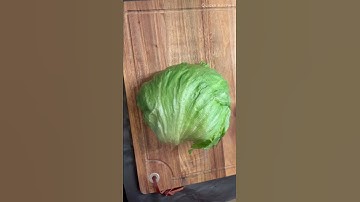 How to cut Iceberg for Salad / Perfect way to chop iceberg nicely 😍