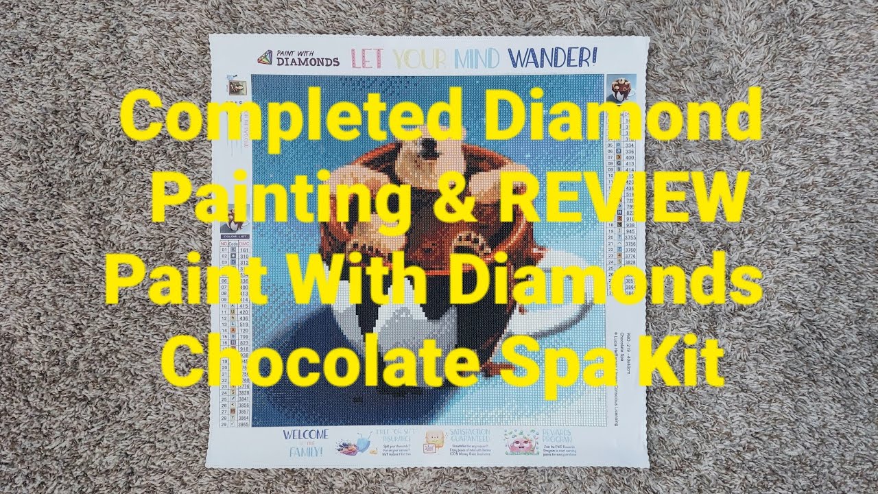 Completed Diamond Painting & REVIEW Paint With Diamonds Kit 