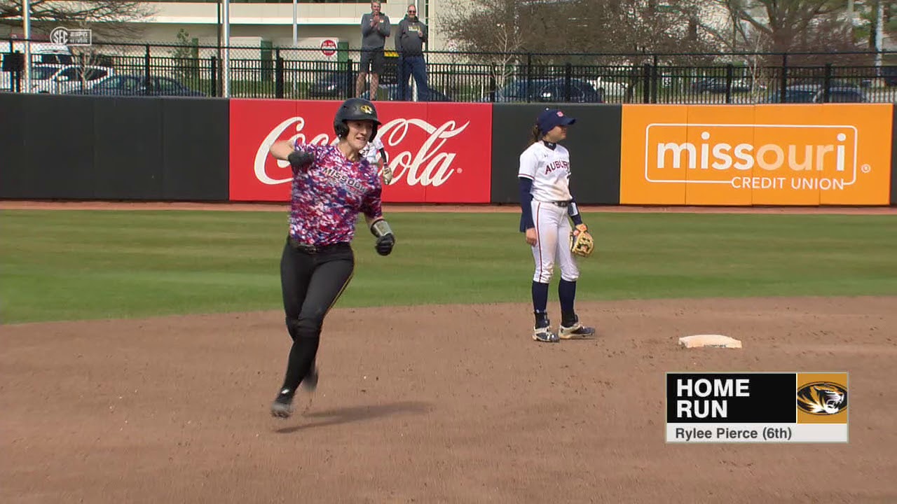HIGHLIGHTS Mizzou Softball Claims Series Win vs Auburn YouTube