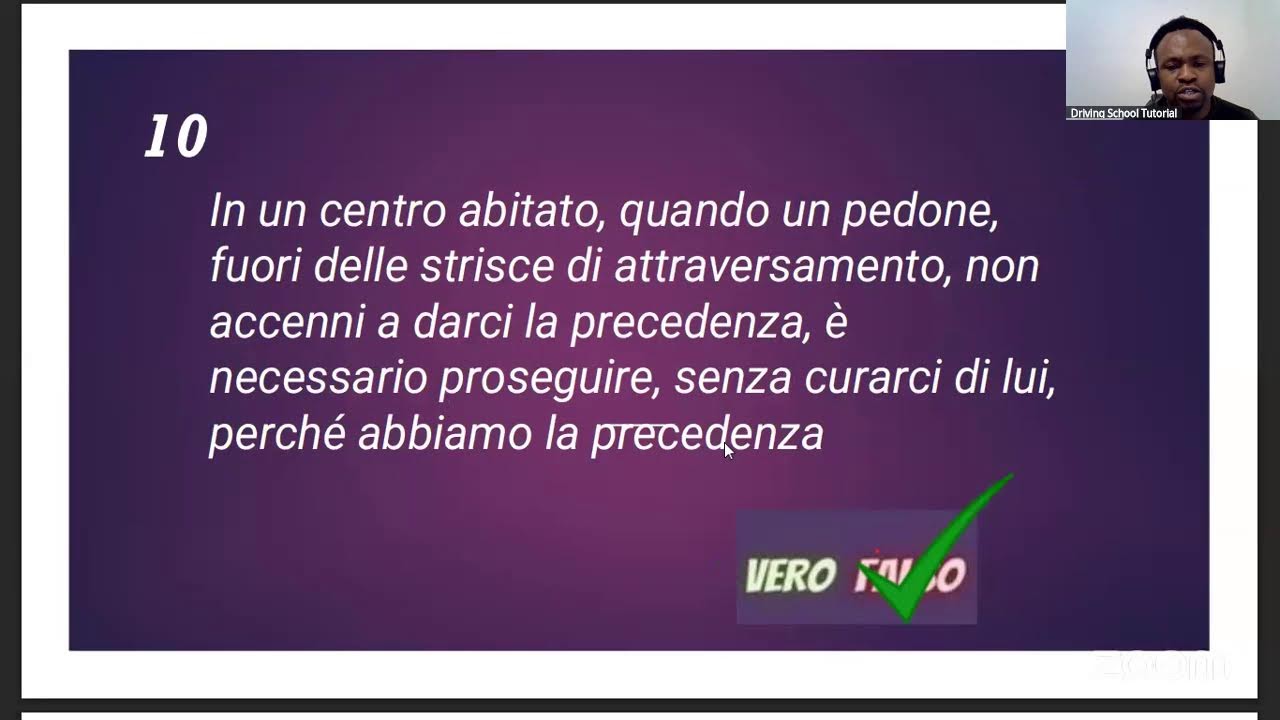 quiz patente b for beginners Norme sulla circolazione dei veicoli questions and explanations in Engl