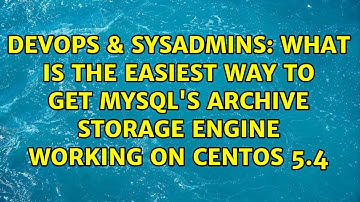 What is the easiest way to get MySQL