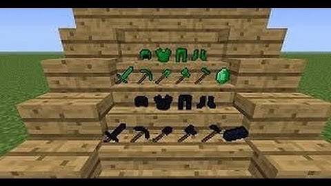 Minecraft Mod Showcase: The Emerald and Obsidian Tools and Armor mod {1.4.7} COOL!!!