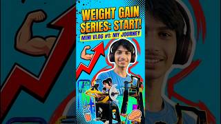 Kaise Badhayen Weight? 🤔 Gym Workout For Beginners | Mini Vlog#minivlog #weightgain #gym #shorts