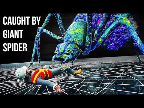 What If a Giant Spider Trapped You in Its Web? (3D Animation)