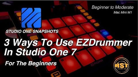 3 manieren om EZDrummer te gebruiken in Studio One Pro 7 - Studio One Snapshots