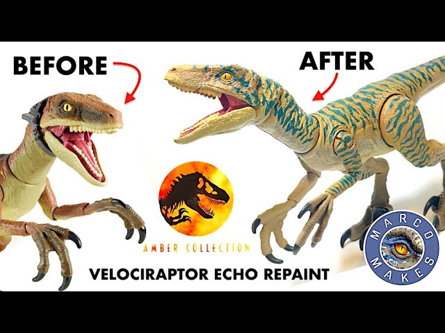 NEW ECHO FIGURE? - How Mattel's Savage Strike ECHO Should look like - How  To Repaint a Toy Dinosaur 