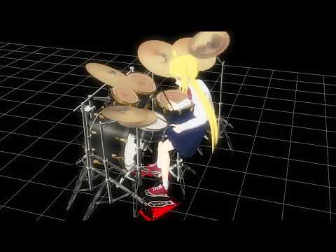 【VOCALOID】あのバンド【MMD】ドラム出来たかな？