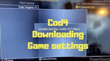 fix COD4 Downloading Game Settings on ps3