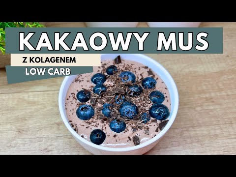 Kremowy mus kakaowy bez cukru – pyszny, lekki i kolagenowy