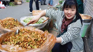 More than 100 catties of Jianling handmade mustard tuber into the city to sell! Spicy and original