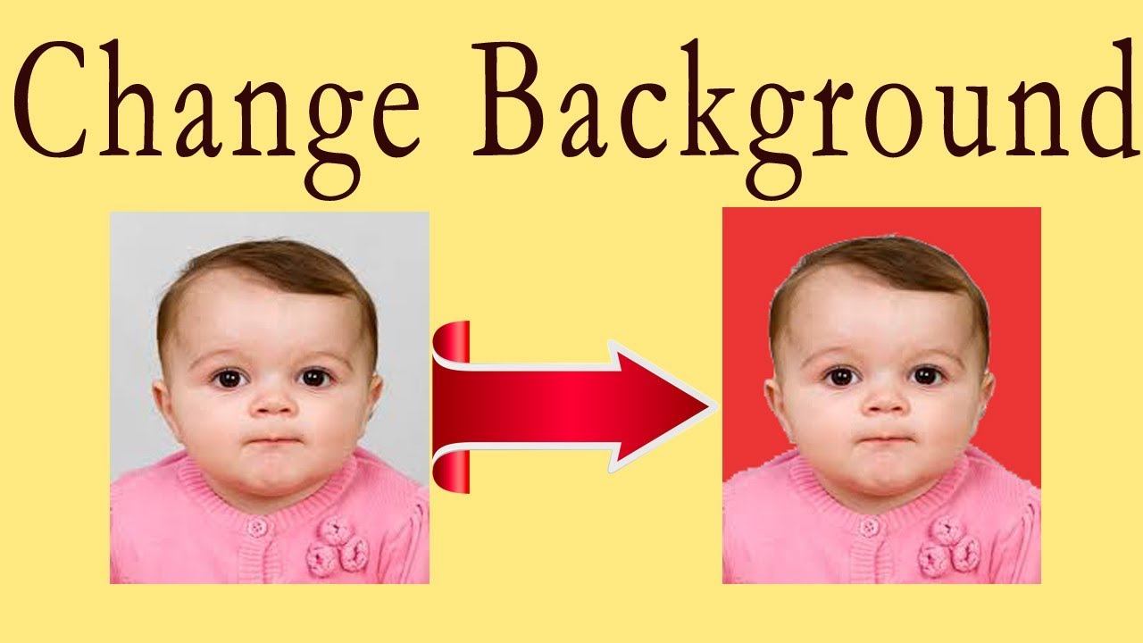 How to change background color of passport size photo in ...