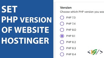 How to Change PHP Version of Website using Hostinger Hosting